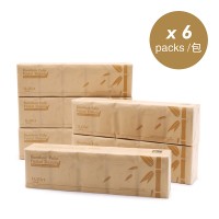 Dr.Dirt 食品級迷你竹漿4層紙手巾 (10包/條, 6條/箱)